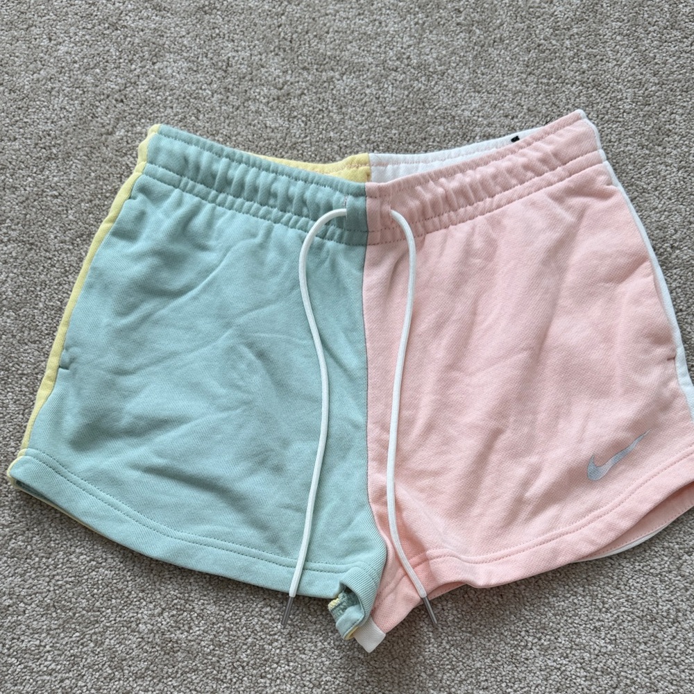 Nike Pastel Colorblock Athletic Shorts